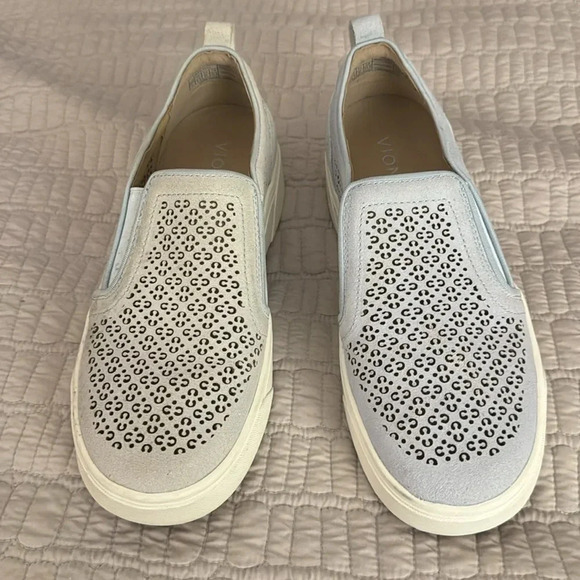 Vionic Light Blue Slip-On Loafers - Picture 6 of 11